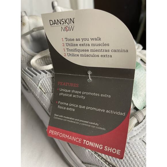 Danskin Now I-Net Performance Toning Walking Shoes Women's 6.5 White Rockers - Picture 5 of 15